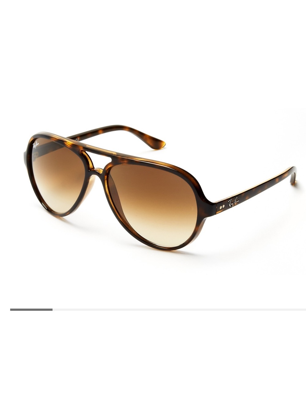 Ray-Ban Brow Bar Aviator Sunglasses in Brown Gradient